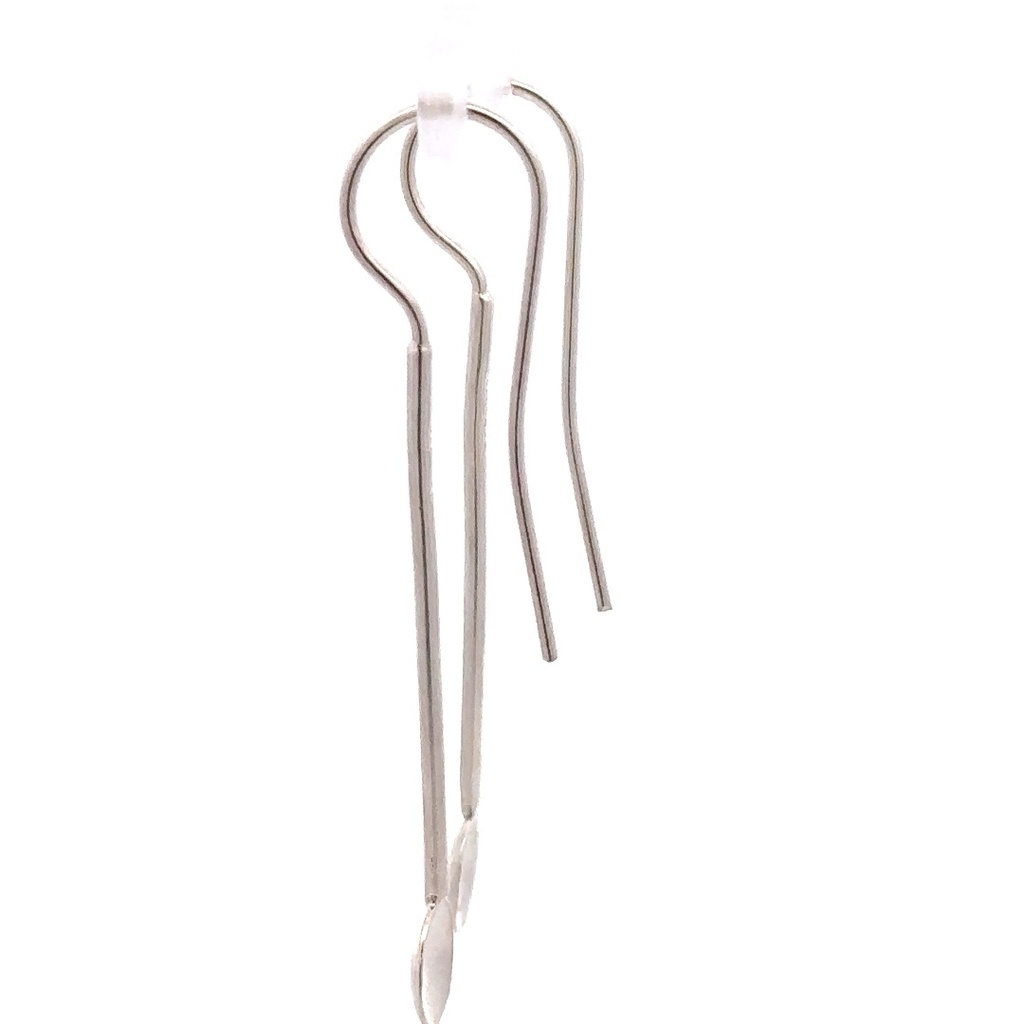 Silver bar drop with concave disc
