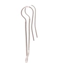Silver bar drop with concave disc