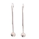Silver bar drop with concave disc