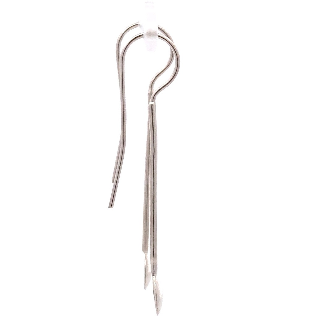 Silver bar drop with concave disc