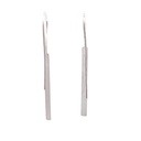 Long rectangular satin bar drop earring