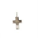 18ct White Gold Flat Crucifex Pendant
