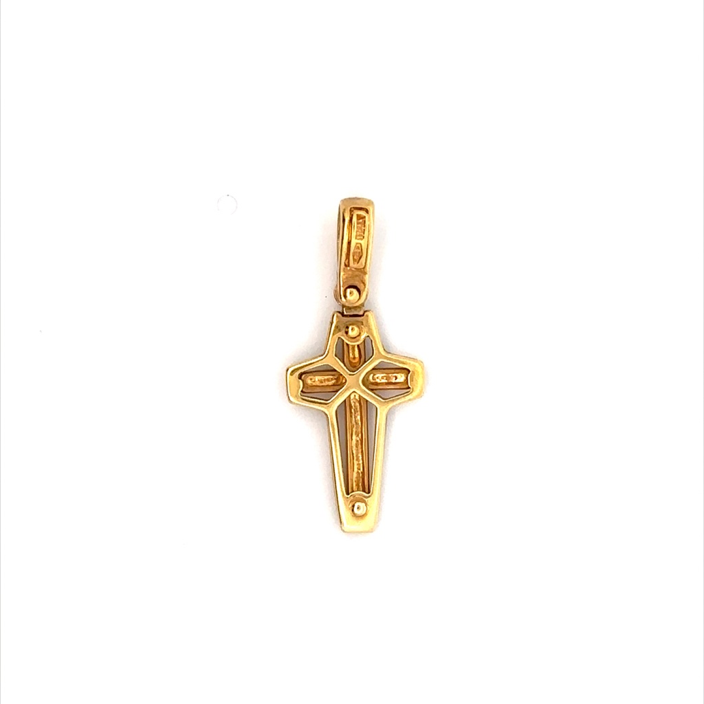 18 Yellow Gold Crucifex Pendant