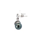18ct White Gold Tahitian Pearl & Diamond Earrings