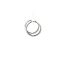 9CT White Gold Half Round Huggie Earrings