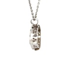 Dentritic agate moonstone pendant 18K