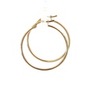 Hoop earrings in 9ct yellow gold