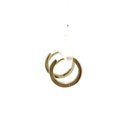 Huggie hoop earrings in 9ct yellow gold