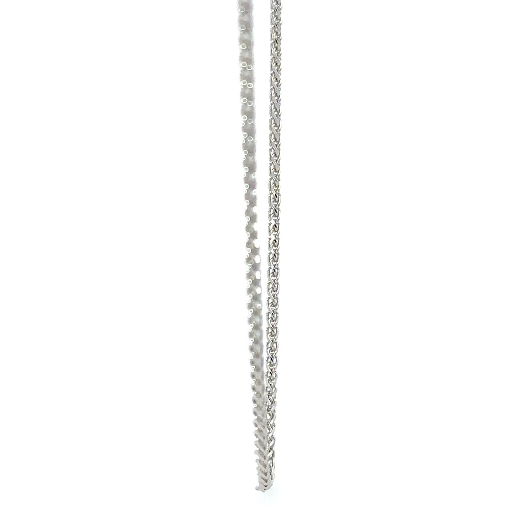 9 carat White gold necklace