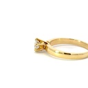 18K diamond ring in yellow gold