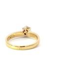 18K diamond ring in yellow gold