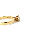 18K diamond ring in yellow gold