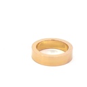 Rose gold pipe ring in 18K