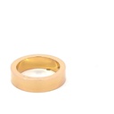 Rose gold pipe ring in 18K