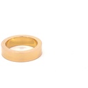 Rose gold pipe ring in 18K