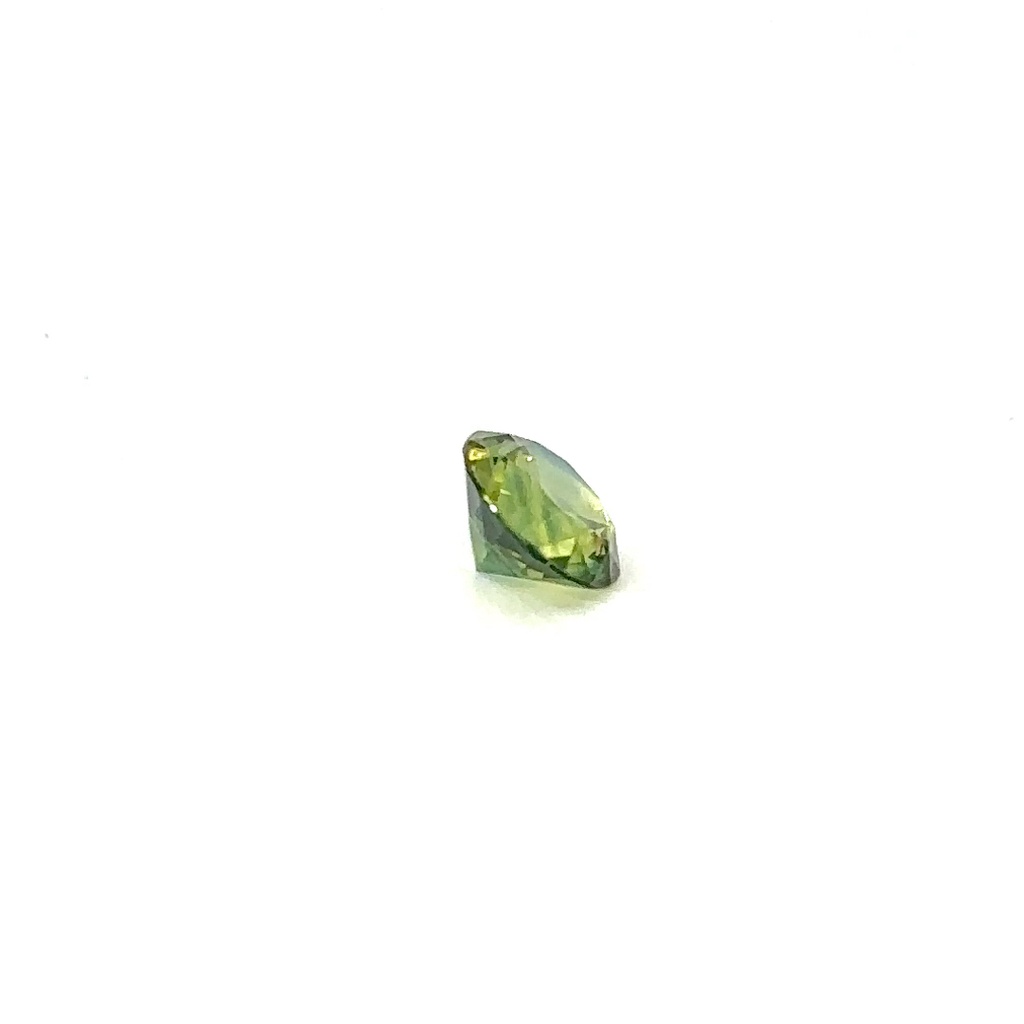 Round unheated sapphire 2.12ct green