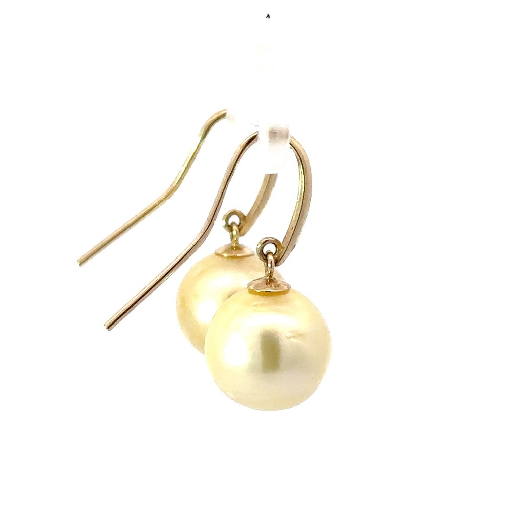 Milne bay south sea pearl earrings 9K