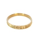 9K yellow gold bangle inspired by Gustav Klimt