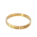 9K yellow gold bangle inspired by Gustav Klimt