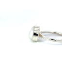 Two freshwater pearl ring in sterling silver