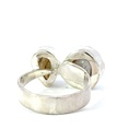 Labradorite and freshwater pearl ring in sterling silver