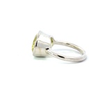 Lemon quartz sterling silver ring