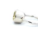 Lime citrine ring in sterling silver