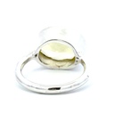 Lime citrine ring in sterling silver