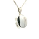 Sterling silver oval locket