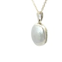 Sterling silver oval locket