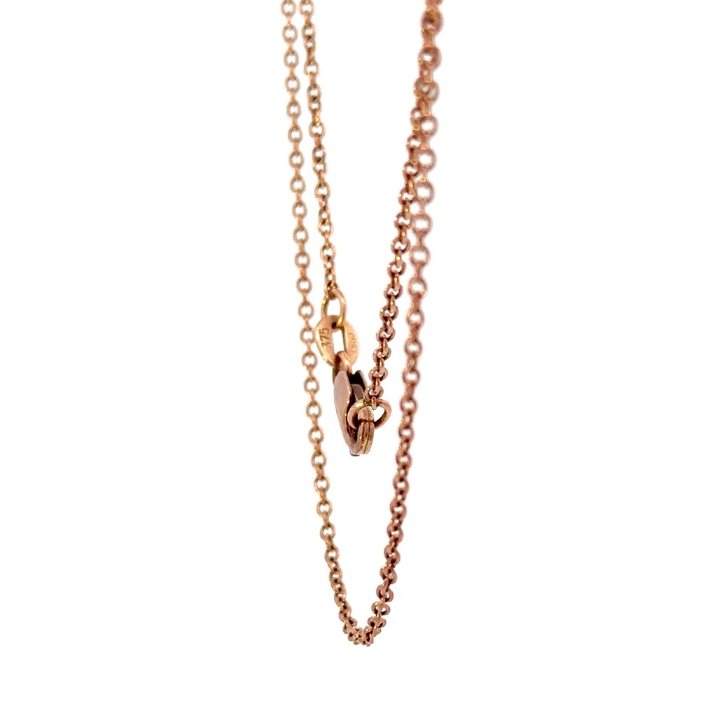 9ct Rose Gold 45cm Trace Chain