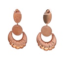 Rose gold plate brass earrings