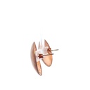 Rose gold plate brass domed studs
