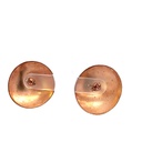Rose gold plate brass domed studs
