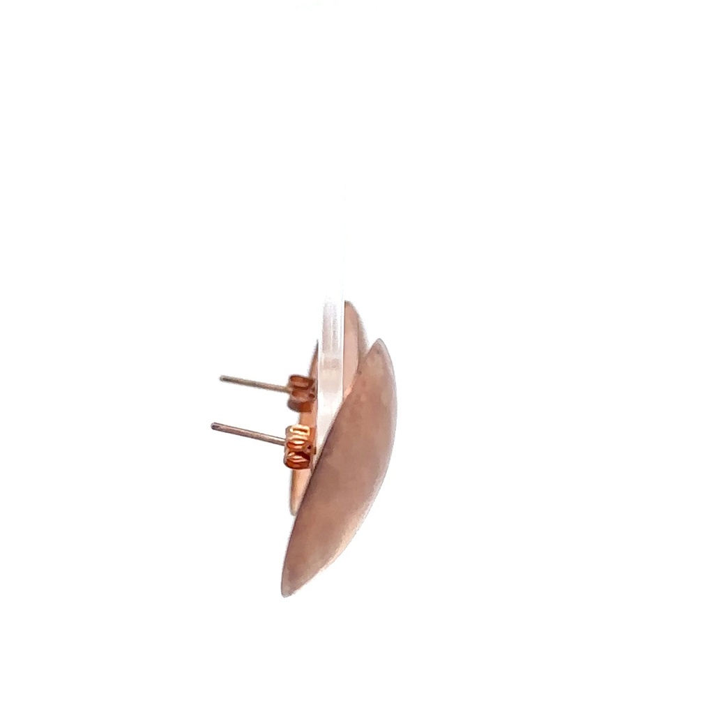 Rose gold plate brass domed studs