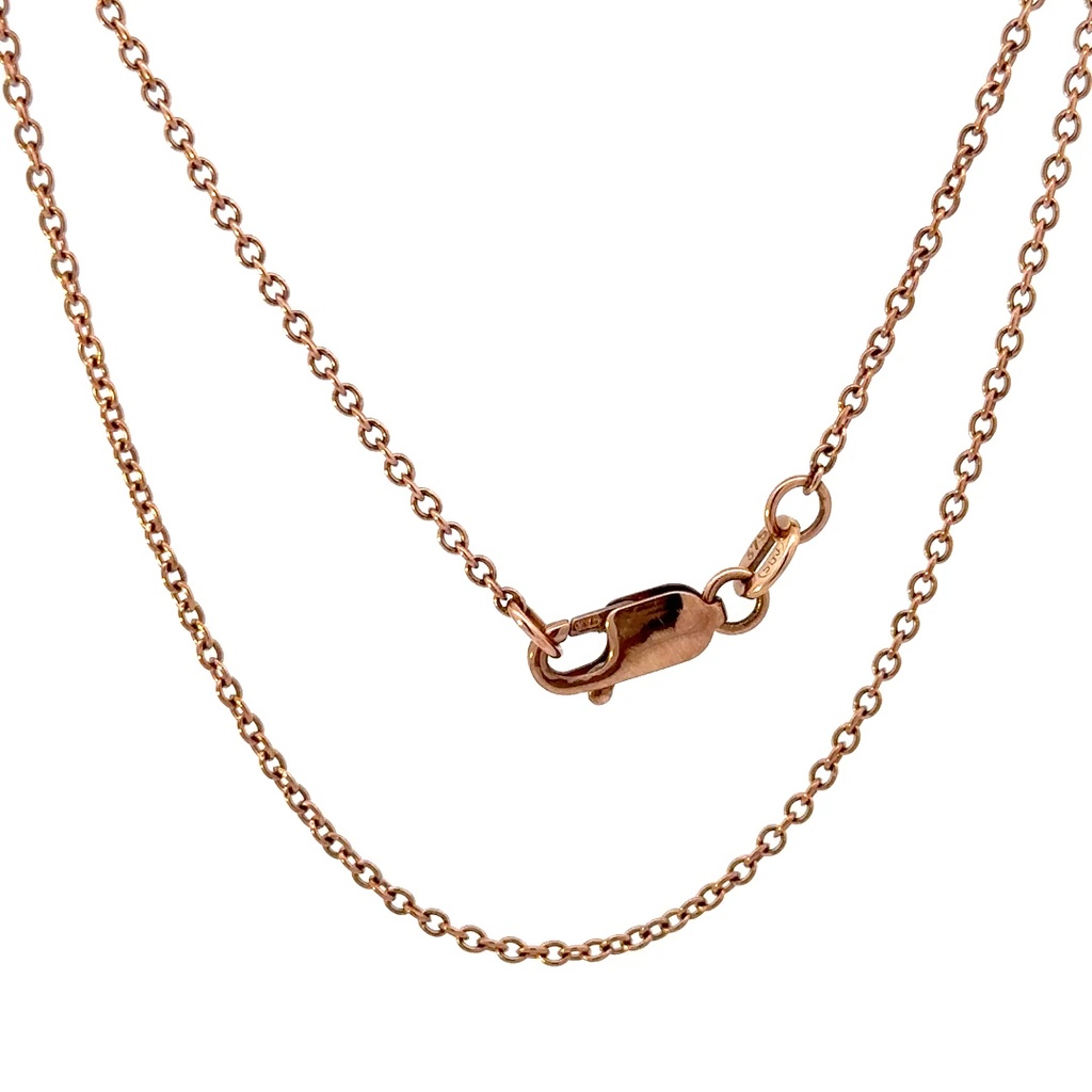 9ct Rose Gold 45cm Trace Chain