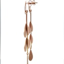 Rose gold plate brass earrings
