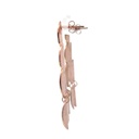 Rose gold plated brass earrings tri shaped