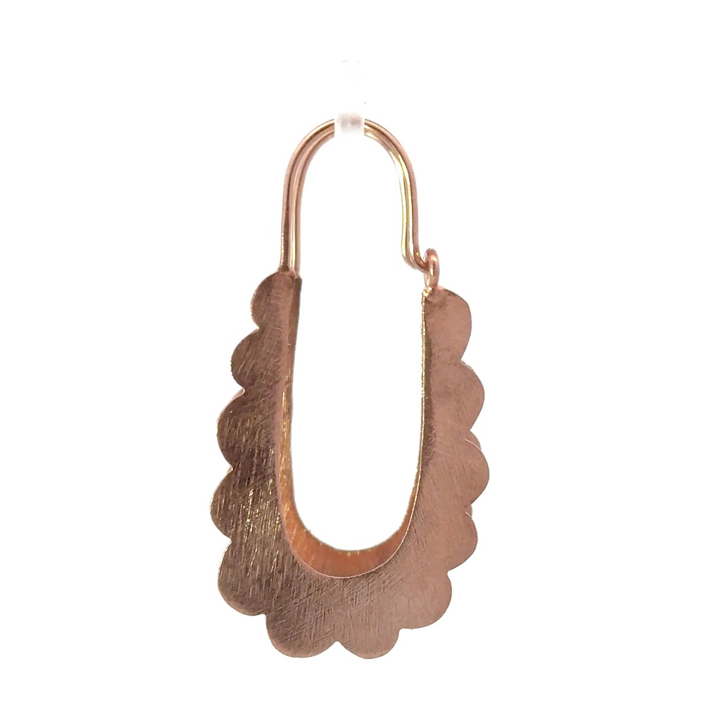 Rose gold plated earrings