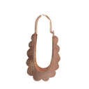 Rose gold plated earrings
