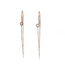 Rose gold plated earrings