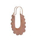 Rose gold plated earrings