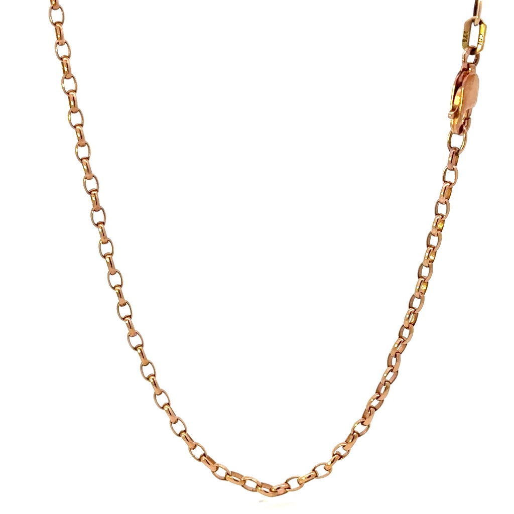 9ct Rose Gold 50cm Belcher Chain