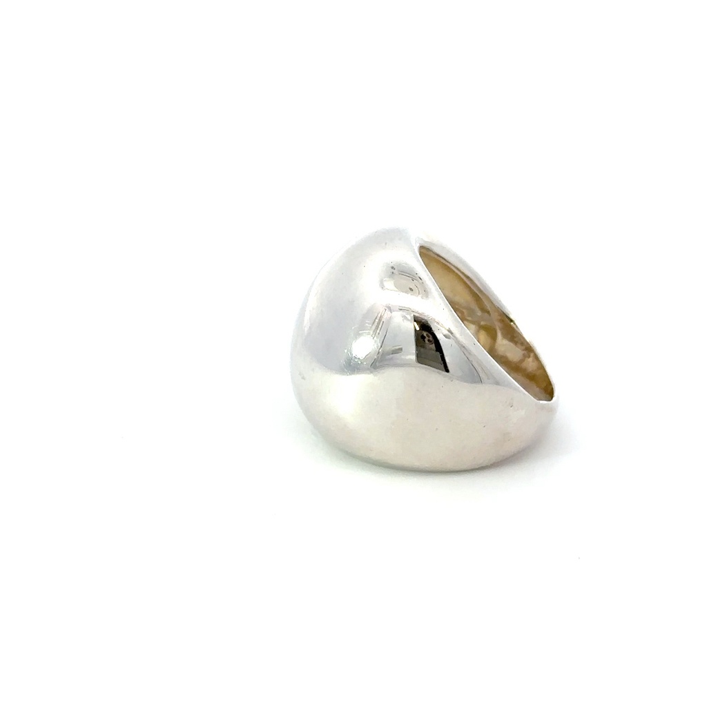 Sterling silver bold domes ring - 2cm wide