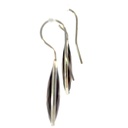 Sterling silver smoky quartz drop earrings