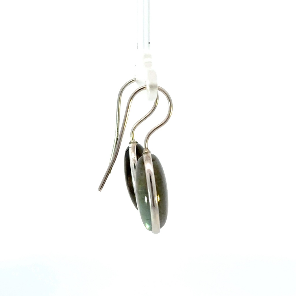 Labradorite drops on sterling silver hooks