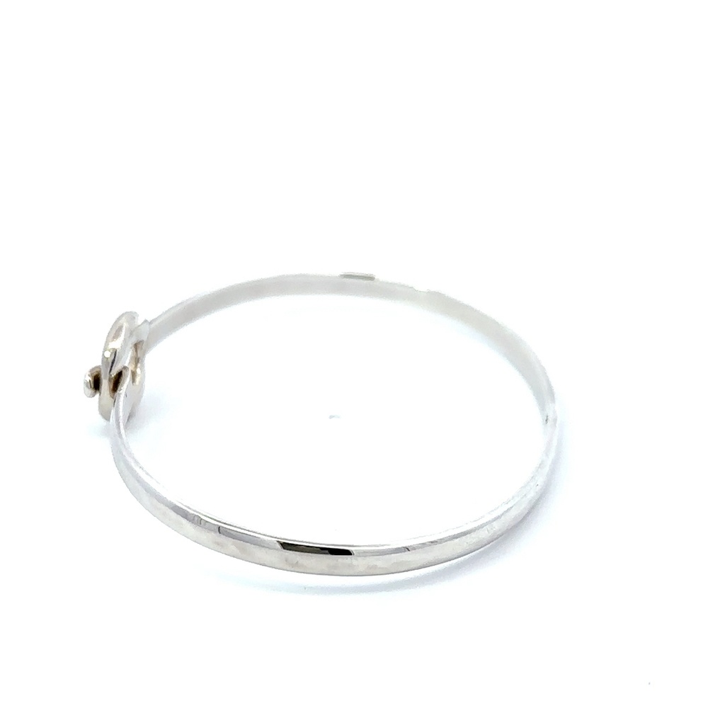 Sterling silver tadpole bangle