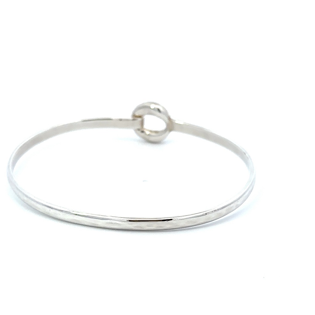 Sterling silver tadpole bangle