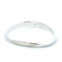 Sterling silver organic shaped bangle