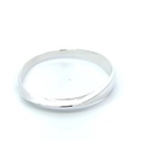 Sterling silver organic shaped bangle